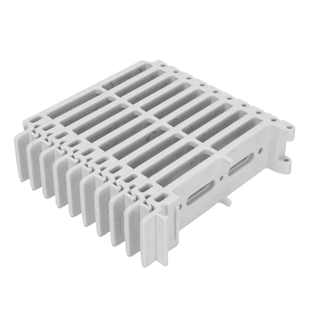 10pcs Sturdy Snap On Cable Organizing Tool Multi Hole Adjustable Wire Comb Organizer Network Cord Organizer Tool Desk Setup