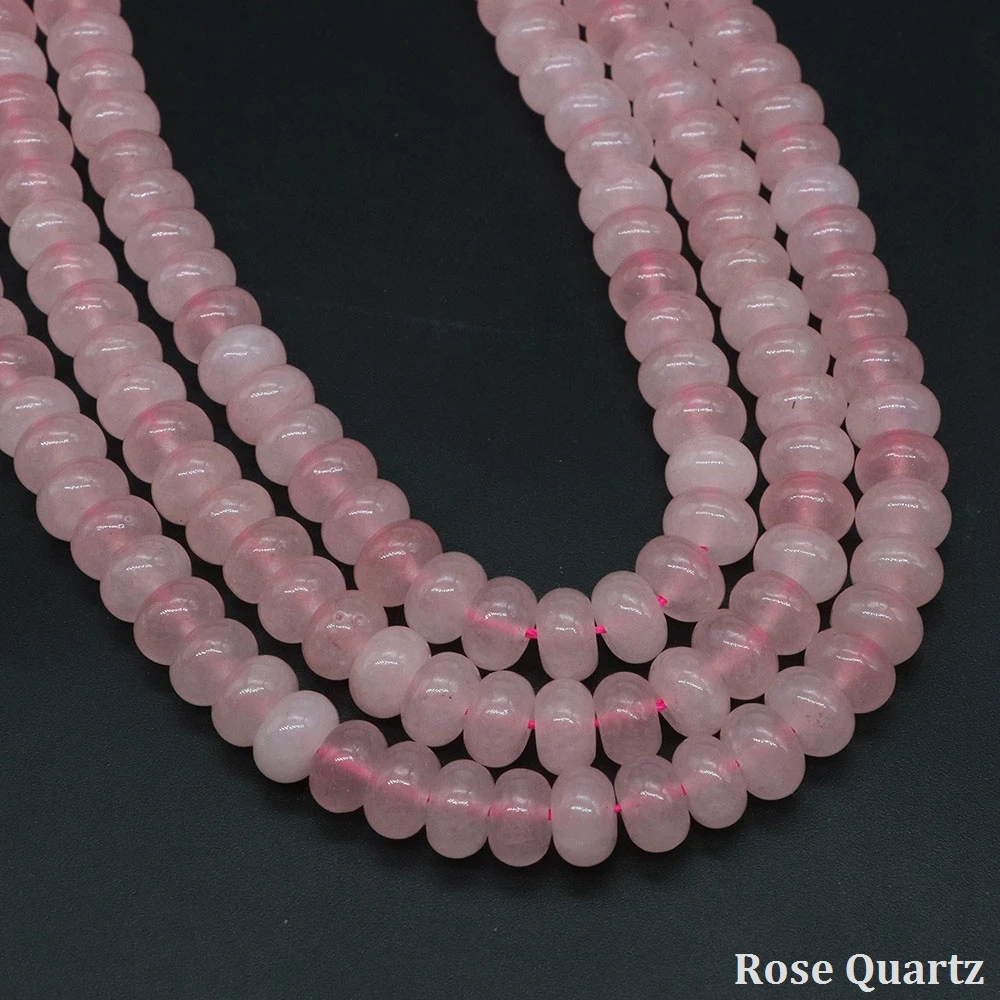 5x8mm Rondelle Vorm Natuursteen Kralen Amethist Agaat Jades Quartz Platte Ronde Spacer Bead Voor Sieraden Maken DIY Armbanden
