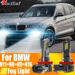 2x H11 H8 Led Fog Lights Headlight Canbus H16 H9 Car Bulb 6000K White Diode Driving Running Lamp 12v 55w For BMW X3 F25 E83 F30