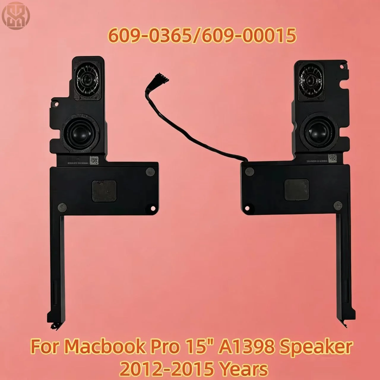 609-0365 609-00015 Left Right Internal Speaker 4 Wire For MacBook Pro 15