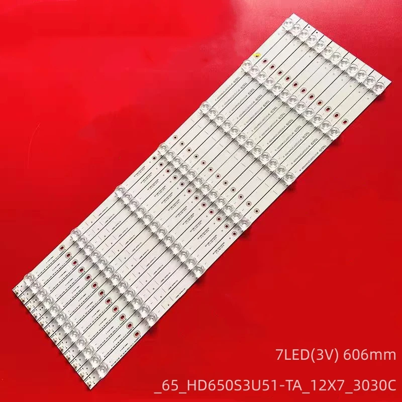 7LED LED Strip For Hisense H65A6500 H65A6500UK 65H9808 Hisense _65_HD650S3U51-TA_12X7_3030C_D6T-2D1_7S1P HE65SUMF98817251103E