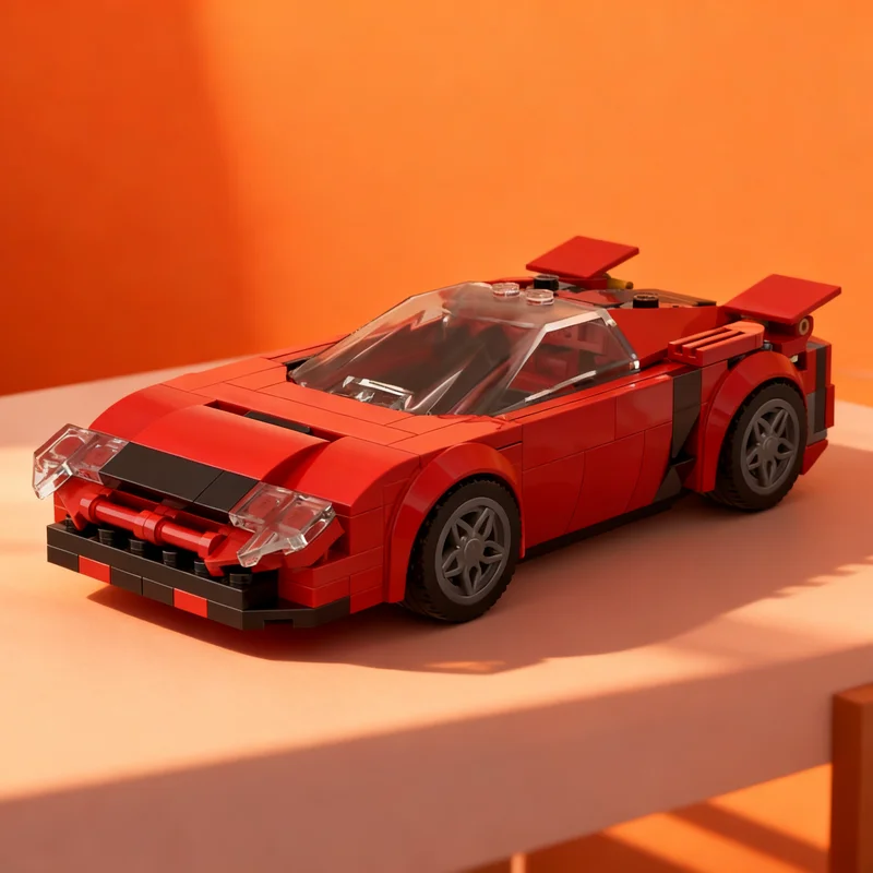 202pcs MOC F3rrari 849 Testarossa city Champions Model Building Blocks Architecture Toys Christmas Gift Art Assemble Creative