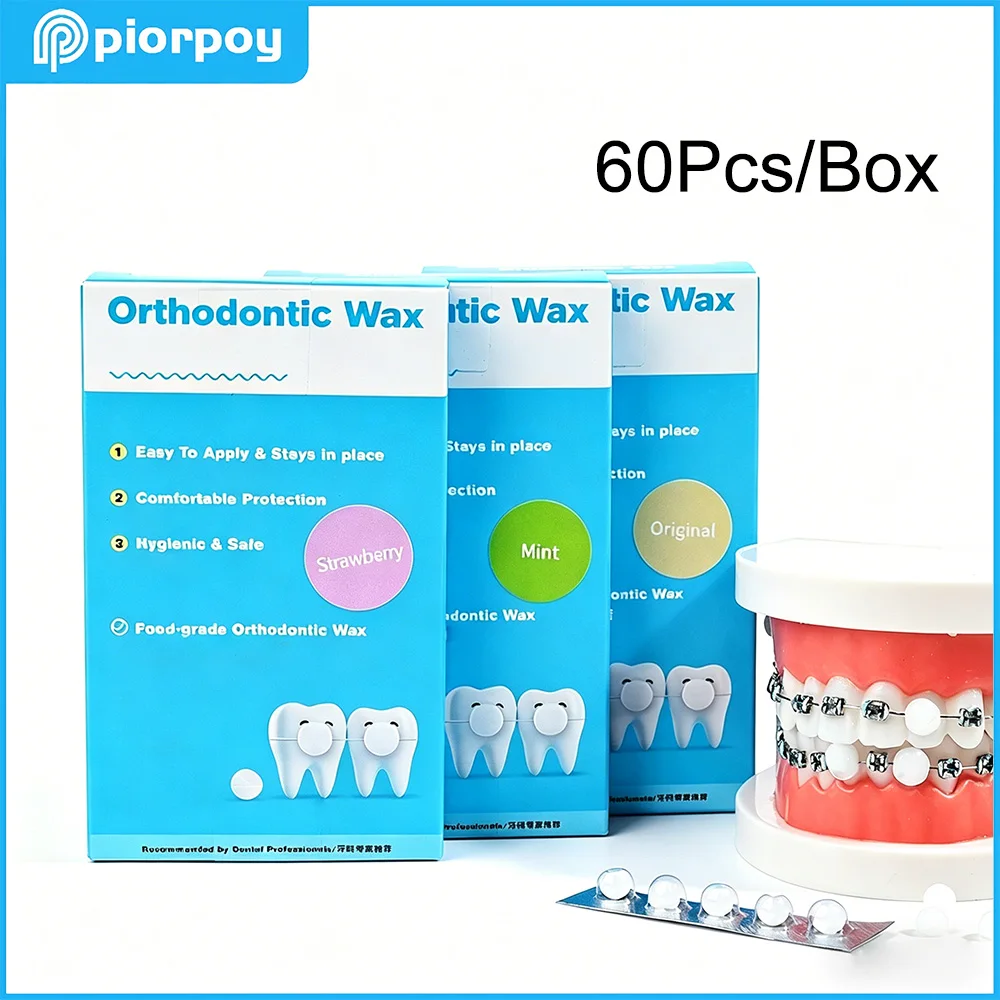 

PIORPOY60Pc Dental Orthodontic Wax for Braces Dental Wax Orthodontic Protective Wax Dots with Strong Adhesion Oral Care Dropship