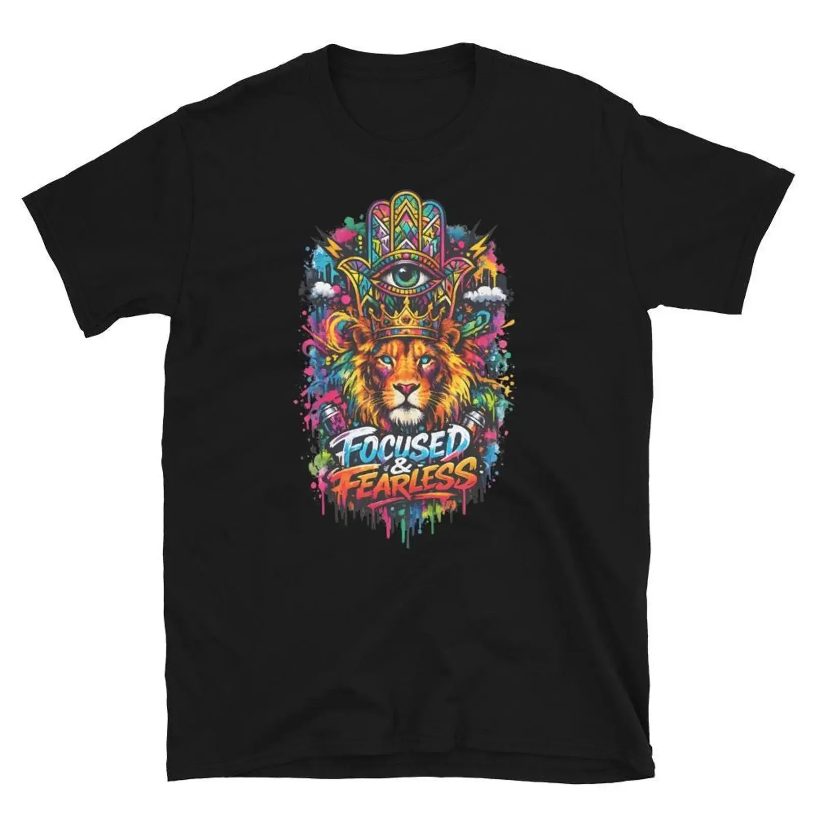 Focused amp Fearless T Shirt vintage Washed Soft Stylish streetwear Slightly Top For Everyday Wear designer clothes fashion