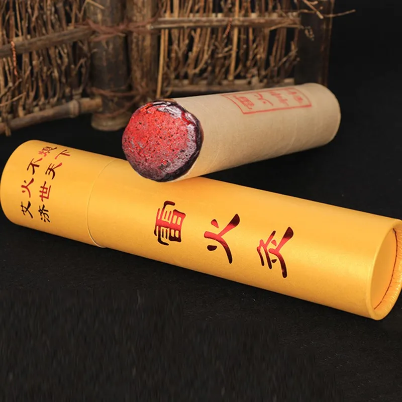 High quality genuine bold moxa five-year old safflower plus  big strips thunder fire moxibustion strip 4cm*20cm  H0160