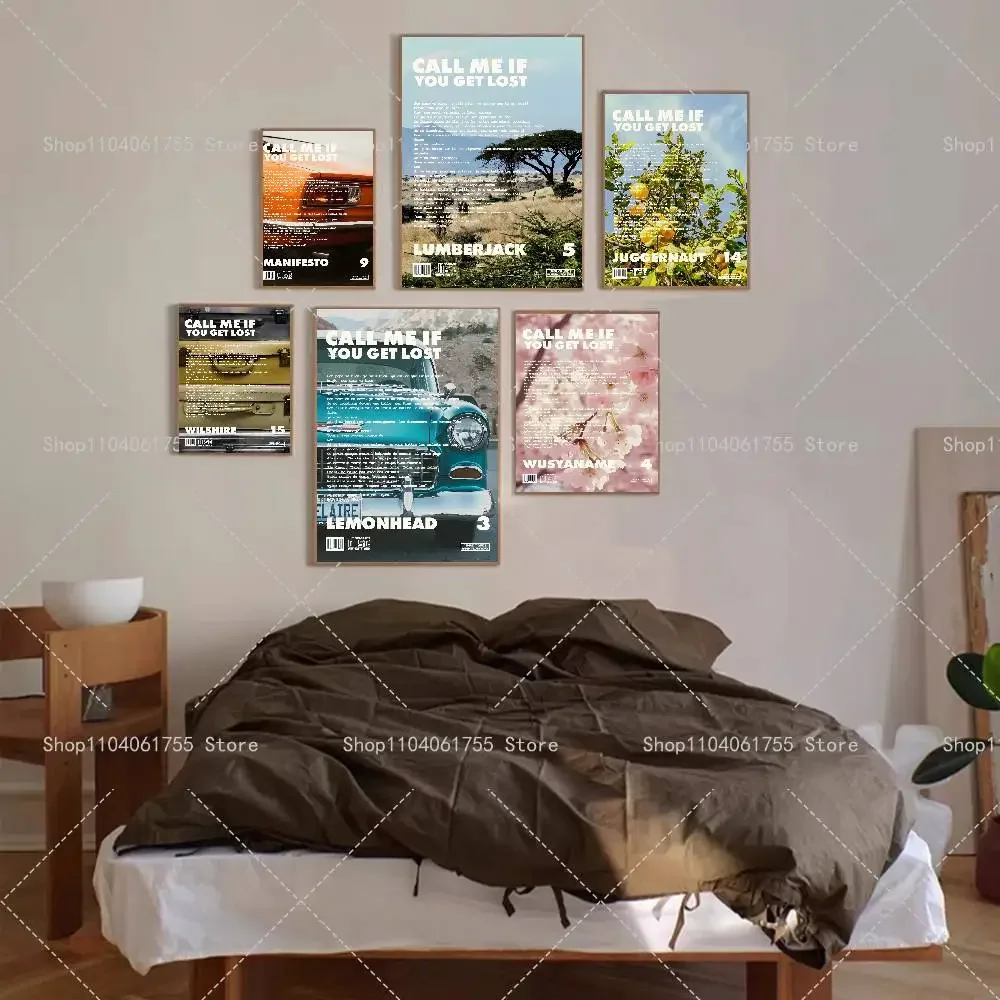 Call Me If You Get Lost Tyler The Creator Music Album Poster Self-adhesive Art Waterproof Paper Stickerr Room Wall Decor view 2
