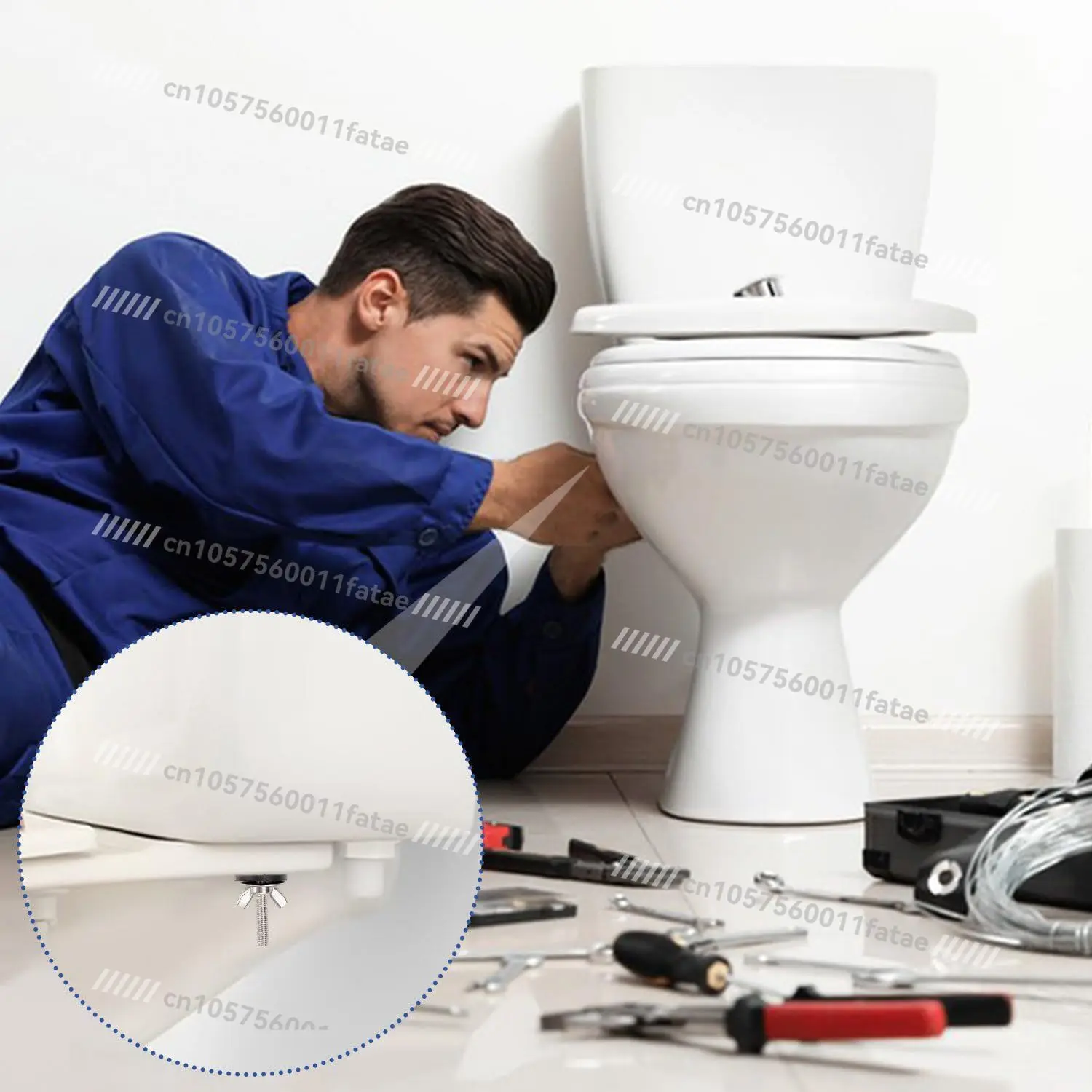 Toilet Tank Bolt Replacement Kit Toilet Seat Bolts Heavy Duty Stainless Steel Universal Bolts and Nuts