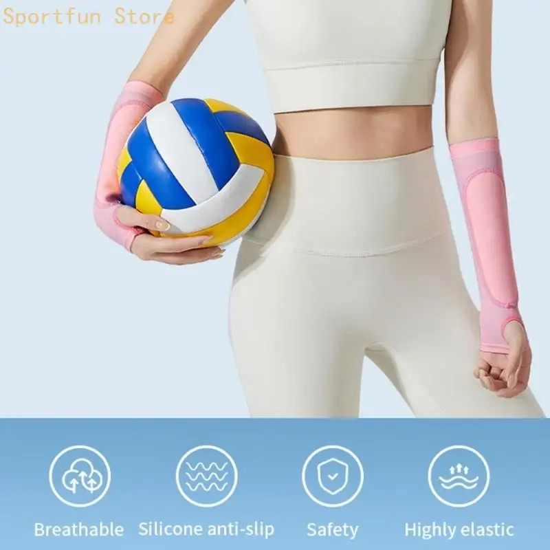Forearm Sleeve Pair for Ball Passing Work with Stretchy Fabric Feel X7JD