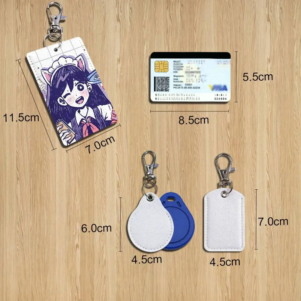 Series Mari game Basil Omori Game Card Holder With Keychain Executive Protection For Bank Credit Subway Bus Case