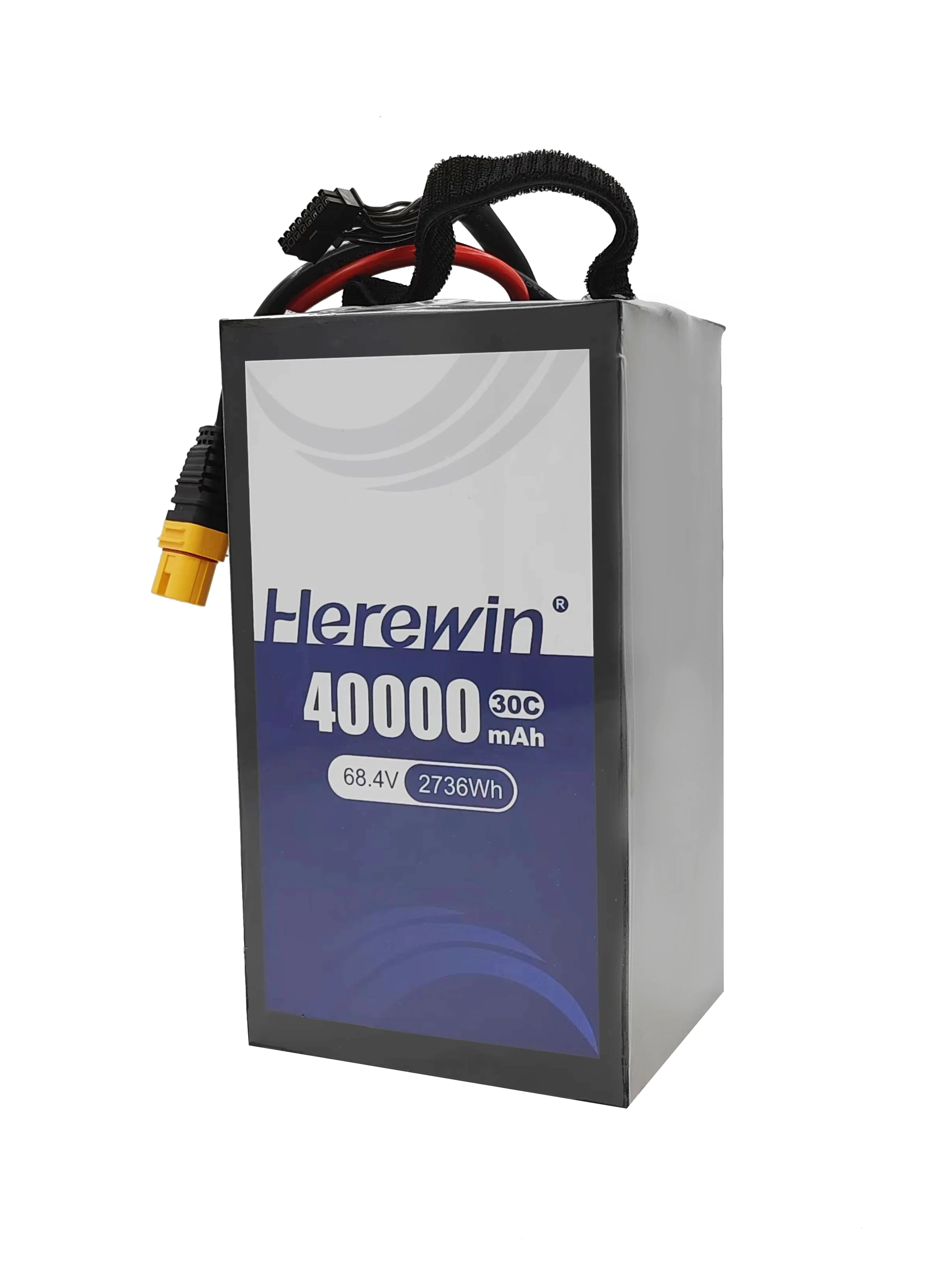 Herewin durable battery 18S 68.4V 40000mAh 30C Semi-Solid Battery Special for farmland monitoring