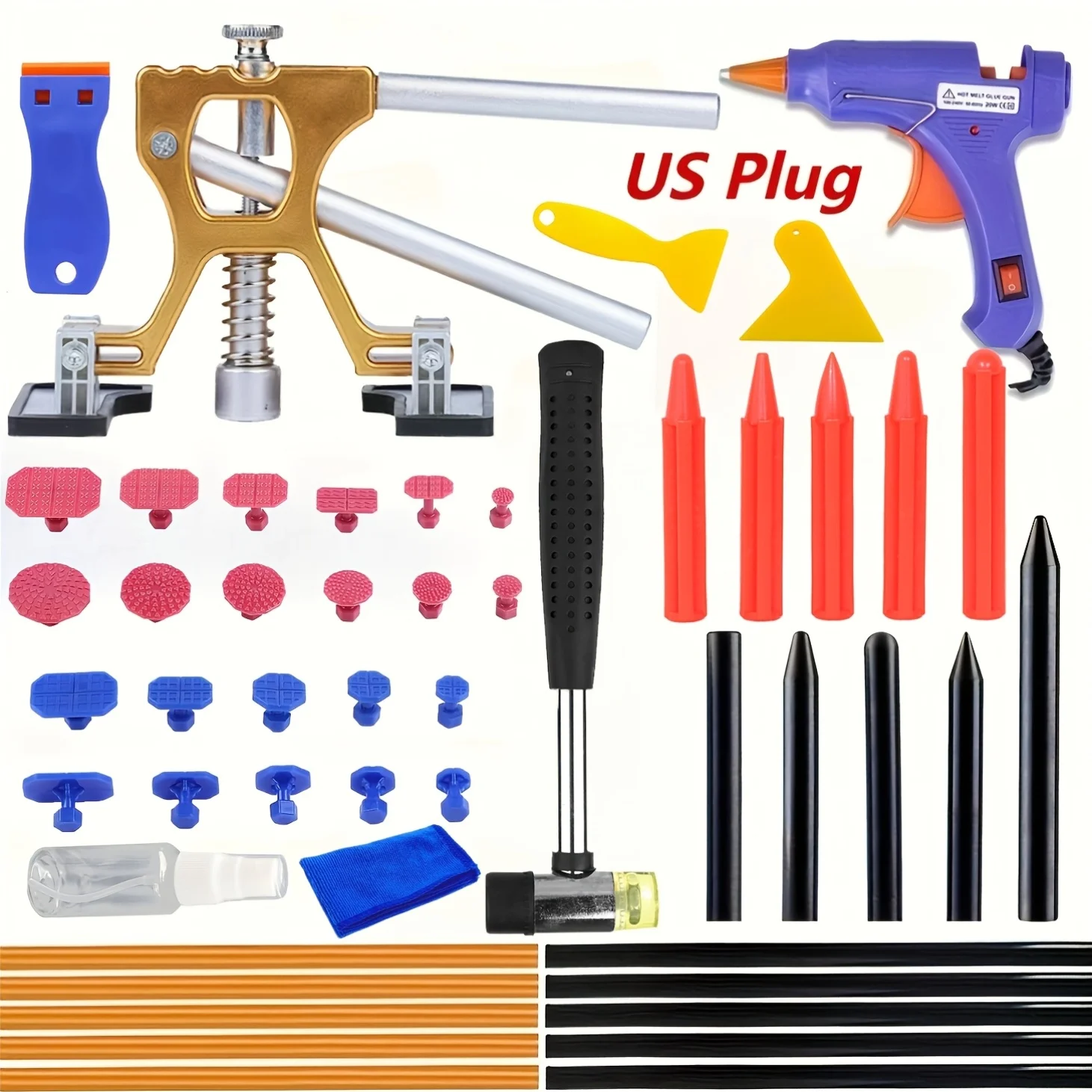New Adjustable Car Auto Dent Repair Kit Professional Mechanical Workshop Tools For Car Body Sheet Metal Puller Hail Pit