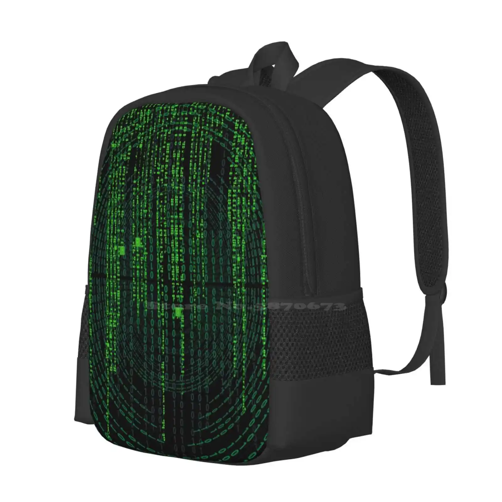 Matrix Original Green Design Hot Sale Schoolbag Backpack Fashion Bags Matrix Phone Cover Matrix Mouse The Matrix Movie