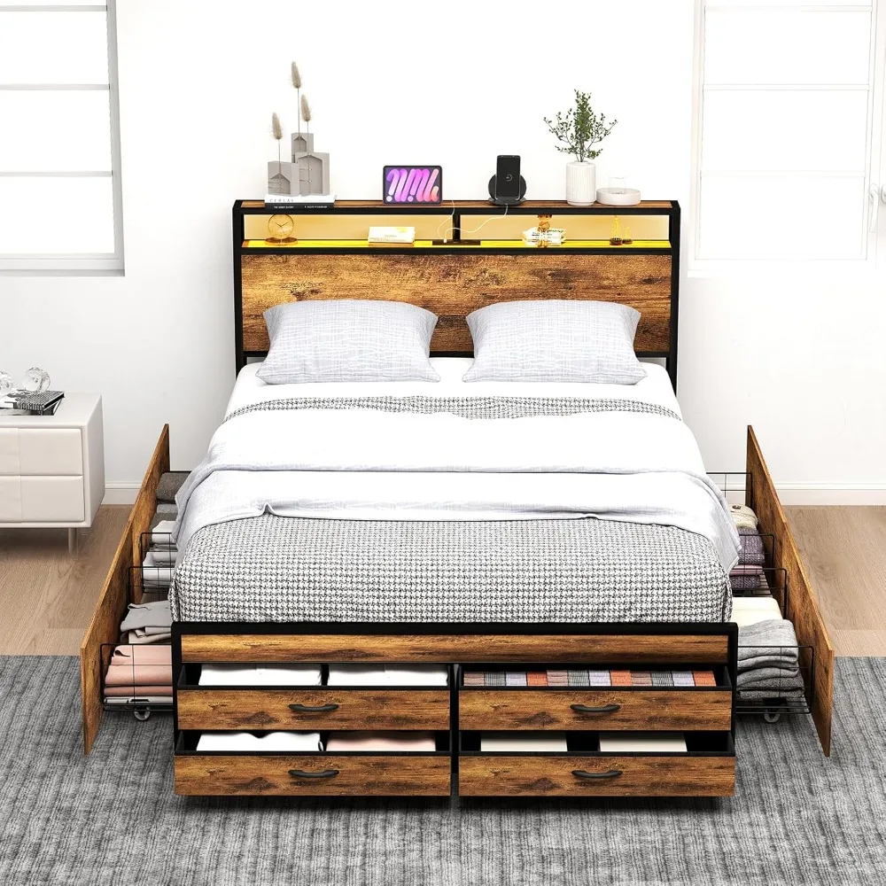 Queen Bed Frame Wit…
