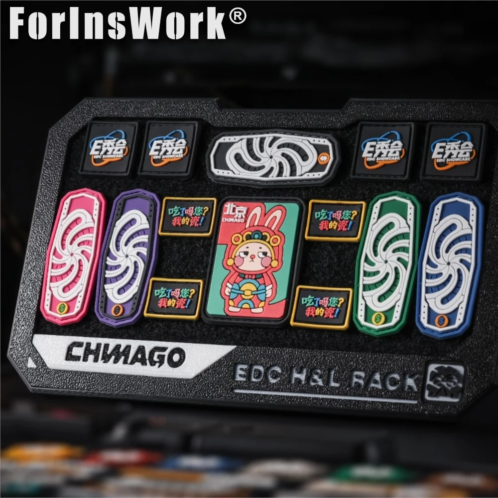 CHIMAGO LAUTEI Patch 3D Printed Display Stand, Desktop Storage Tray For Collectible Accessories