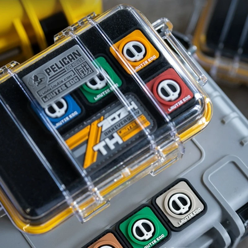 LAUTLE ไนลอนหัวเข็มขัดกลางแจ้ง Armband Morale Patch สติกเกอร์กาวพื้นผิว DIY กระเป๋าเป้สะพายหลังตกแต่งสติกเกอร์ Badge