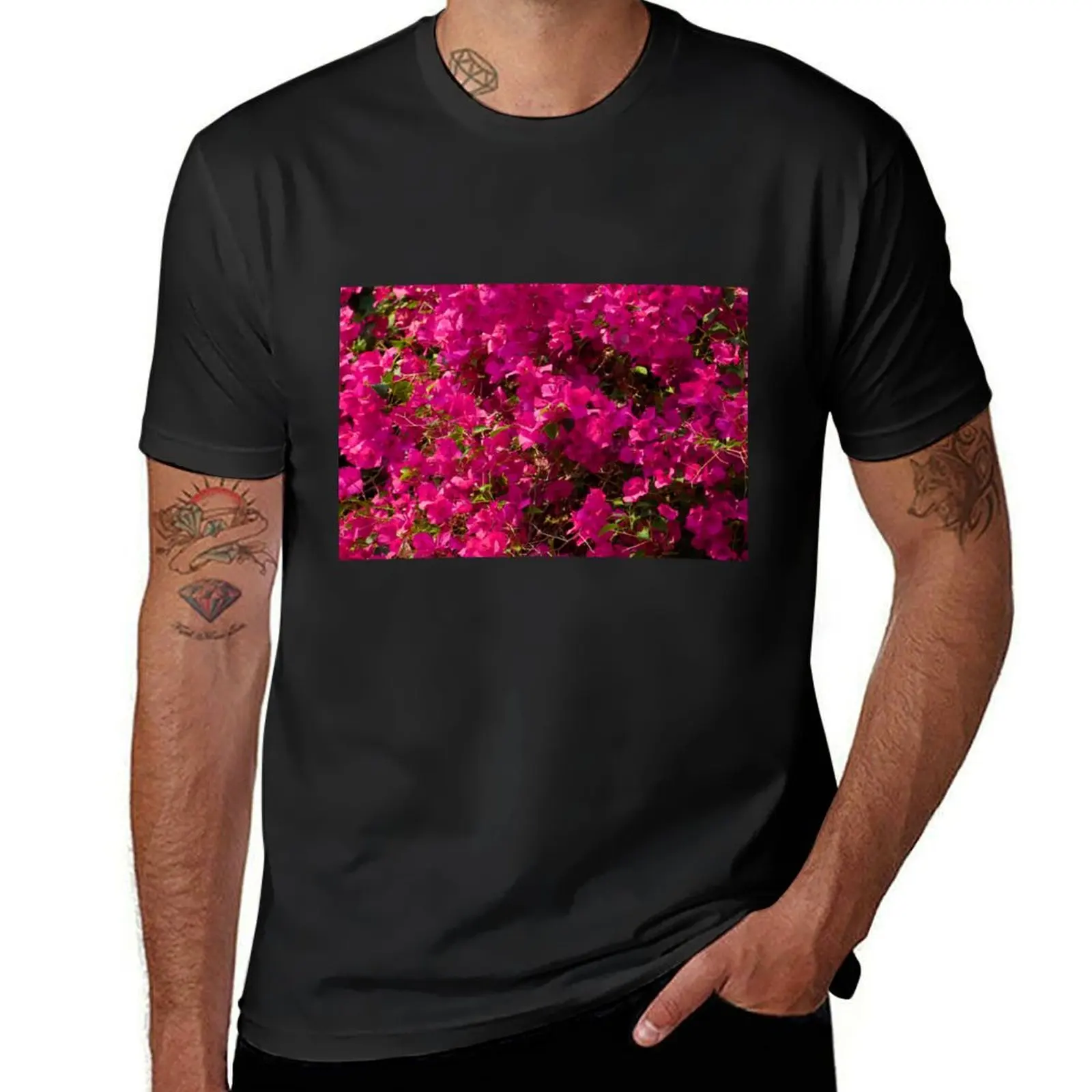 

The red flowers of Luang Prabang T-Shirt quick drying customizeds tops customs design your own men clothing