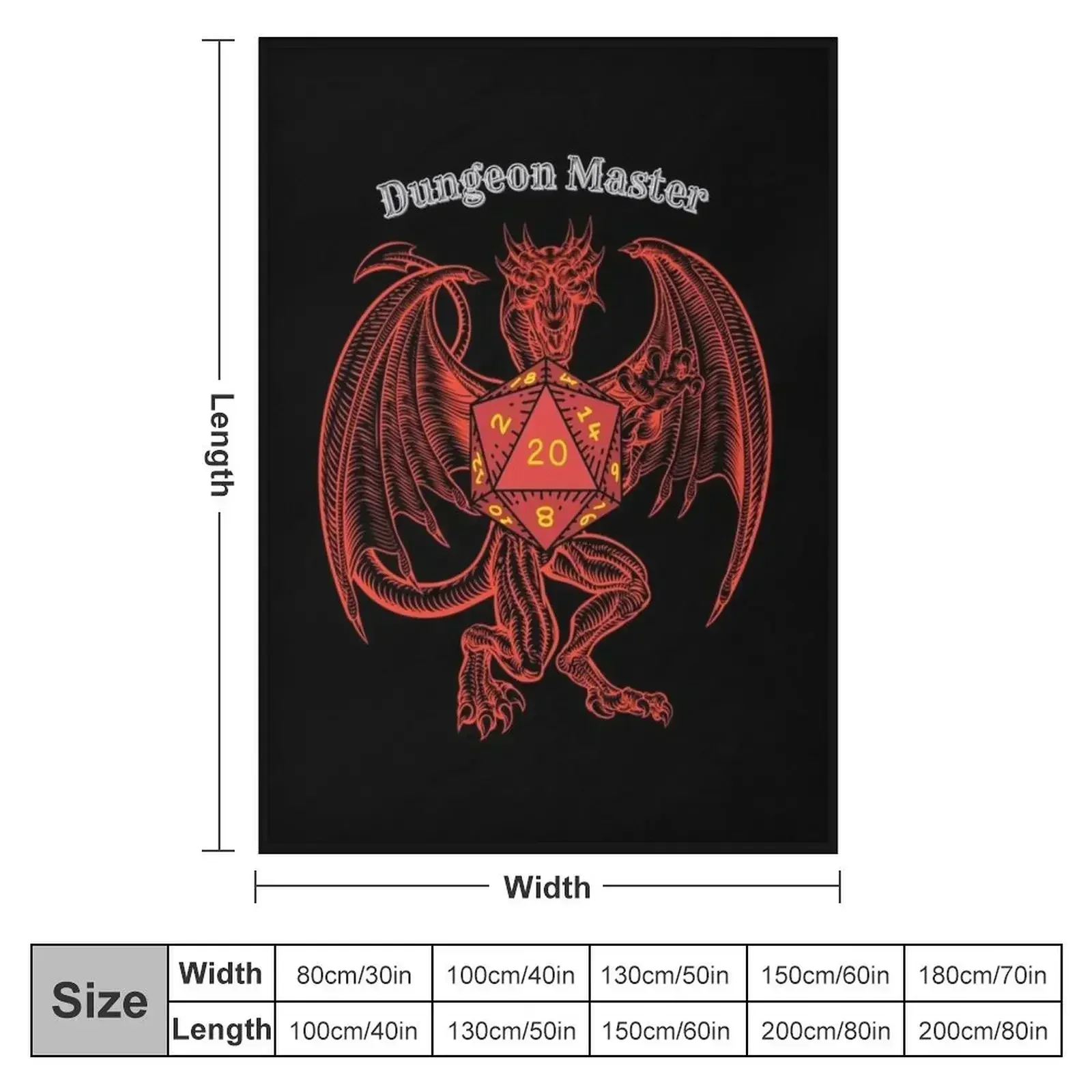 Dungeon Master Throw Blanket warm winter anime christmas decoration Loose Blankets