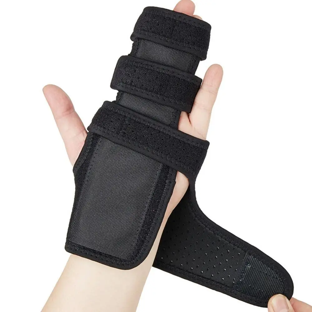 Adjustable Double Fingers Splint Left/Right Locking Hand Support Brace Night Support Straightening Finger Protector