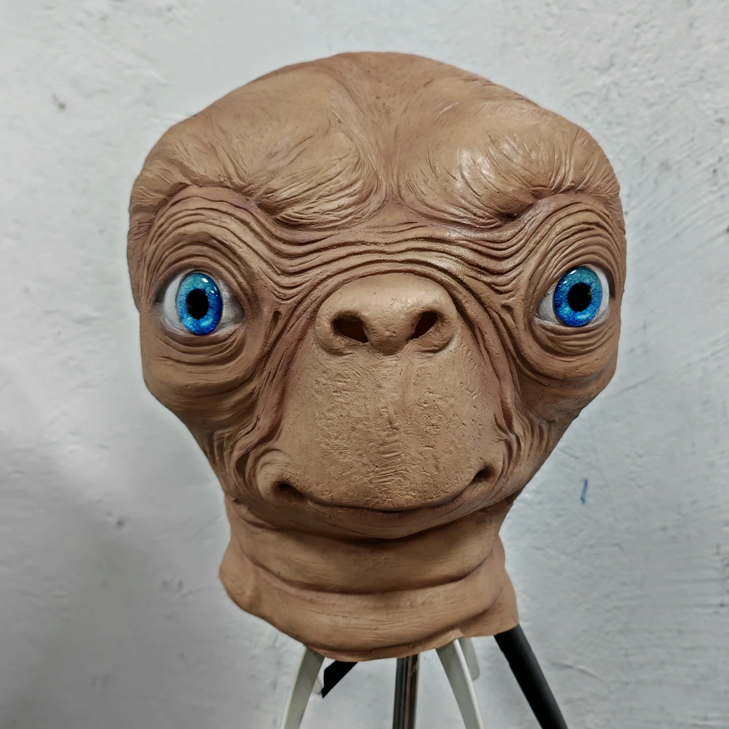 

Резиновая маска для взрослых на всю голову ET Alien Blue Eyes, забавный аксессуар для костюма для косплея на Хэллоуин