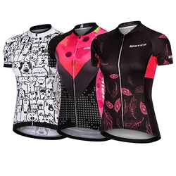 Mountain Bike Short-Sleeved Cycling Jersey Sports Top Women's Shirt Summer Lightweight Quick-drying Outdoor Road Bike Sportswear