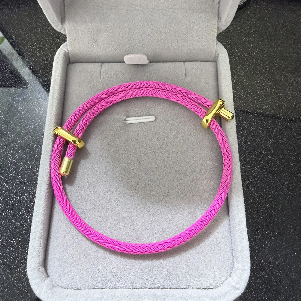 Hip Hop Handmade Braided Leather Bracelet Men Stainless Steel Clasp Surfer Rope Bangle Vintage Punk Jewelry Gift