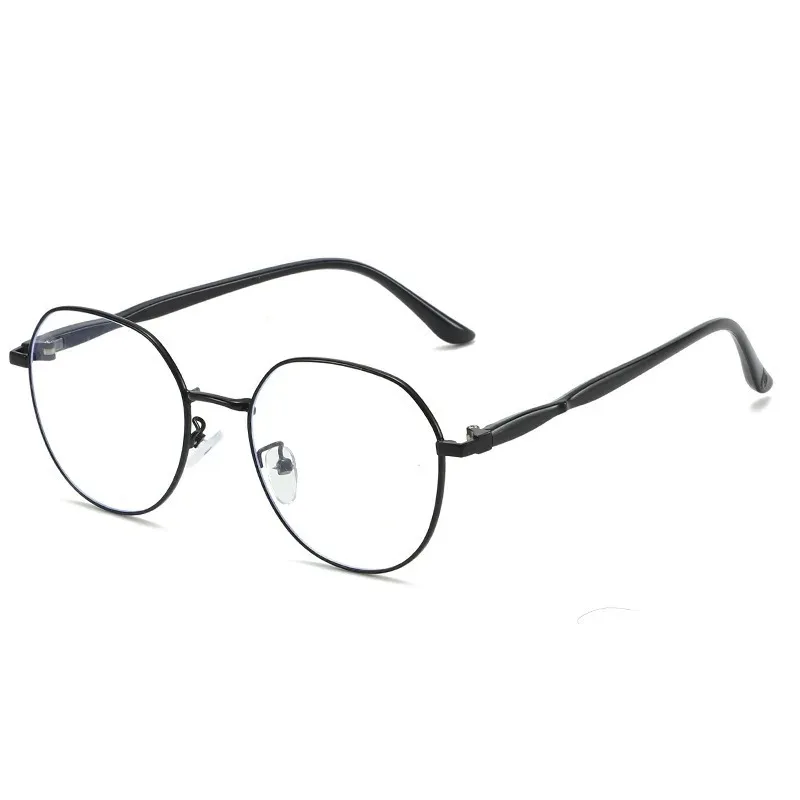 Neue Koreanische Metall-Brillen mit Flachem Gestell für Damen und Herren, Anti-Blaulicht/Strahlenschutz-Brille – Detail 6