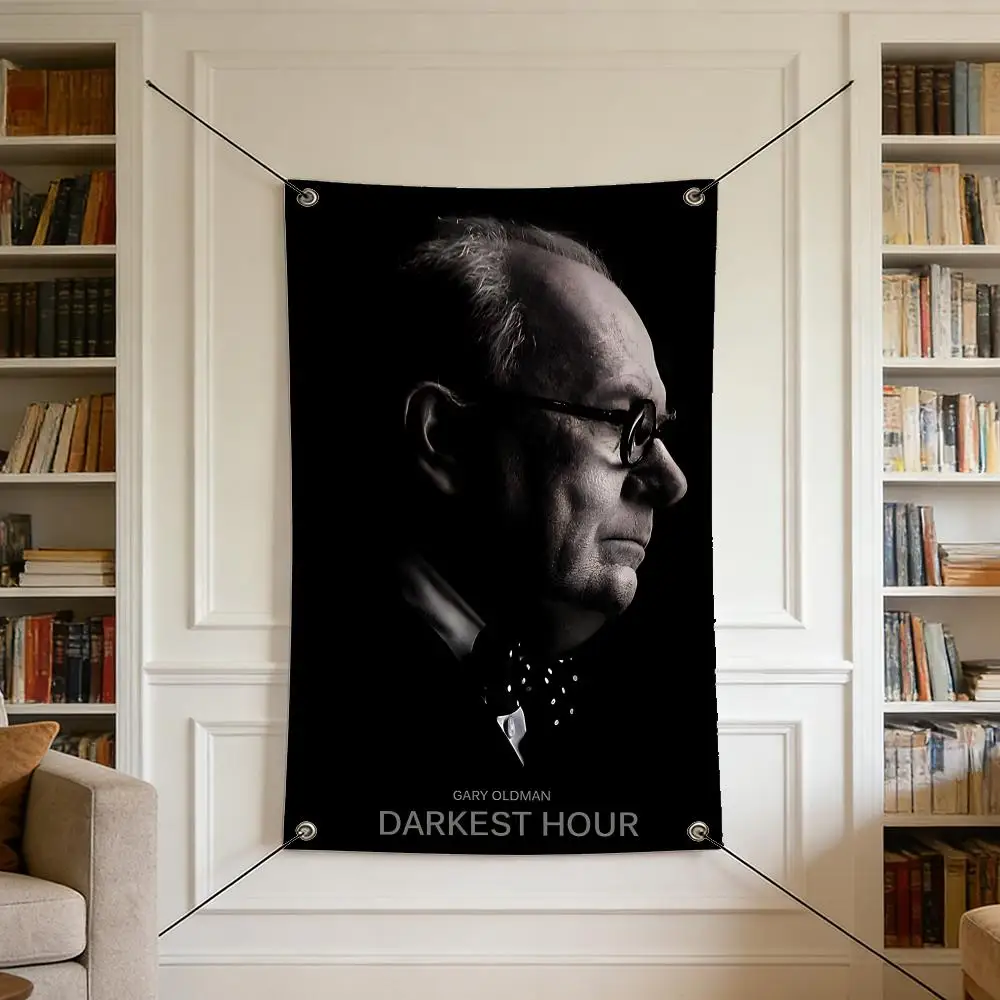 Movie D-Darkest H-Hour Flags Flags are suitable for outdoor camping, live streaming, music festivals, home décor, and parties