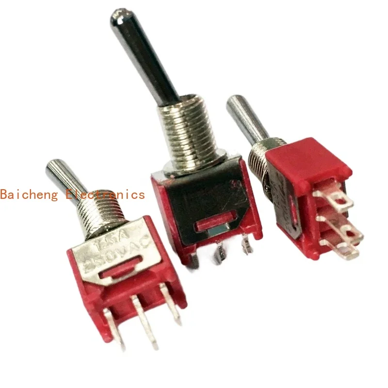 10PCS Micro 5mm toggle TS40-T wiring pin 2nd gear 3rd pin TS-4 twist pull switch 1.5A250V