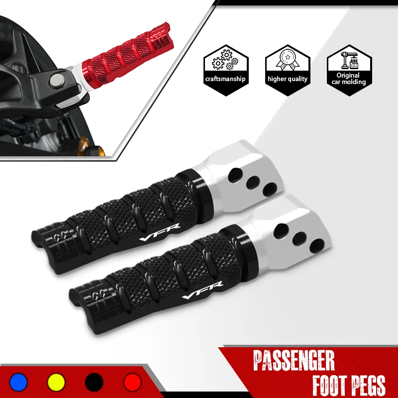 

New Left & Right Foot Pegs Pedal For VFR800 VFR 750/R VFR800F Motorcycle CNC Parts Rear Passenger Footrests Footpegs Footrest