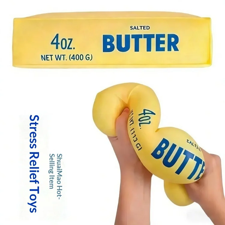 Simulation Food Squishy Toy Hamburger Pizza Marshmallow Glutinous Butter Bread Slow Rising Squeeze Toy Stress Relief Fidget Toy