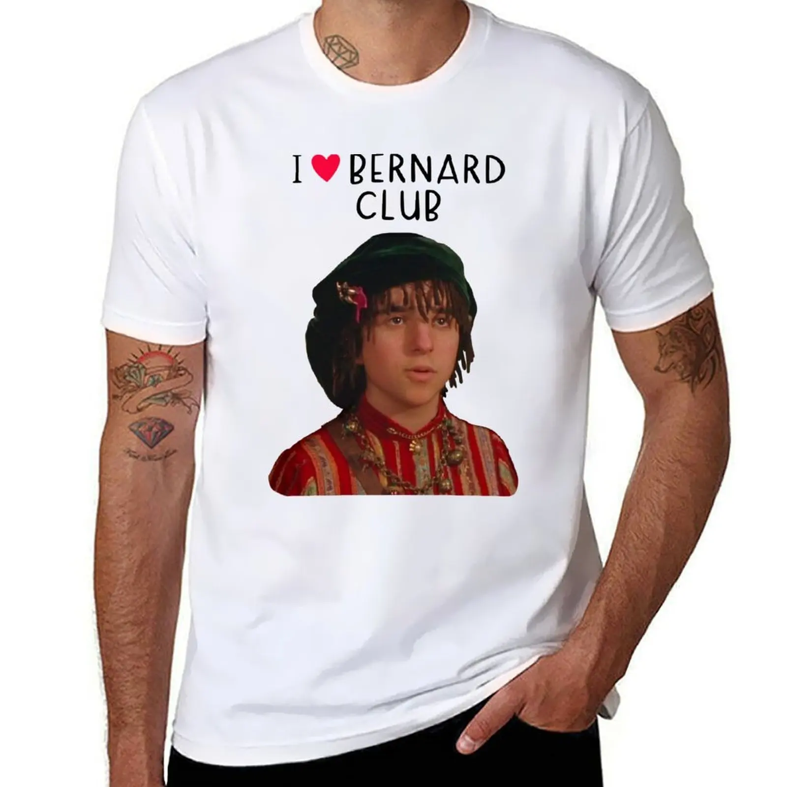 

I heart Bernard club Christmas jumper T-Shirt anime t shirts oversize t shirt custom print t shirt man cotton T-shirt