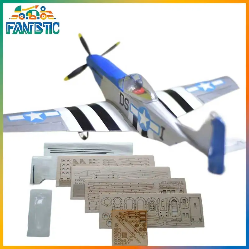 

Модель самолета P-51D Mustang 20mini, легкая деревянная рама/каркас для сборки, украшение в виде модели самолета