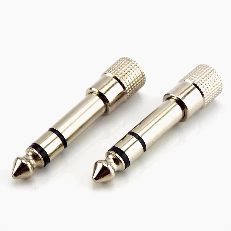 2pcs 6.5mm Stereo Connector 6.35mm 1/4