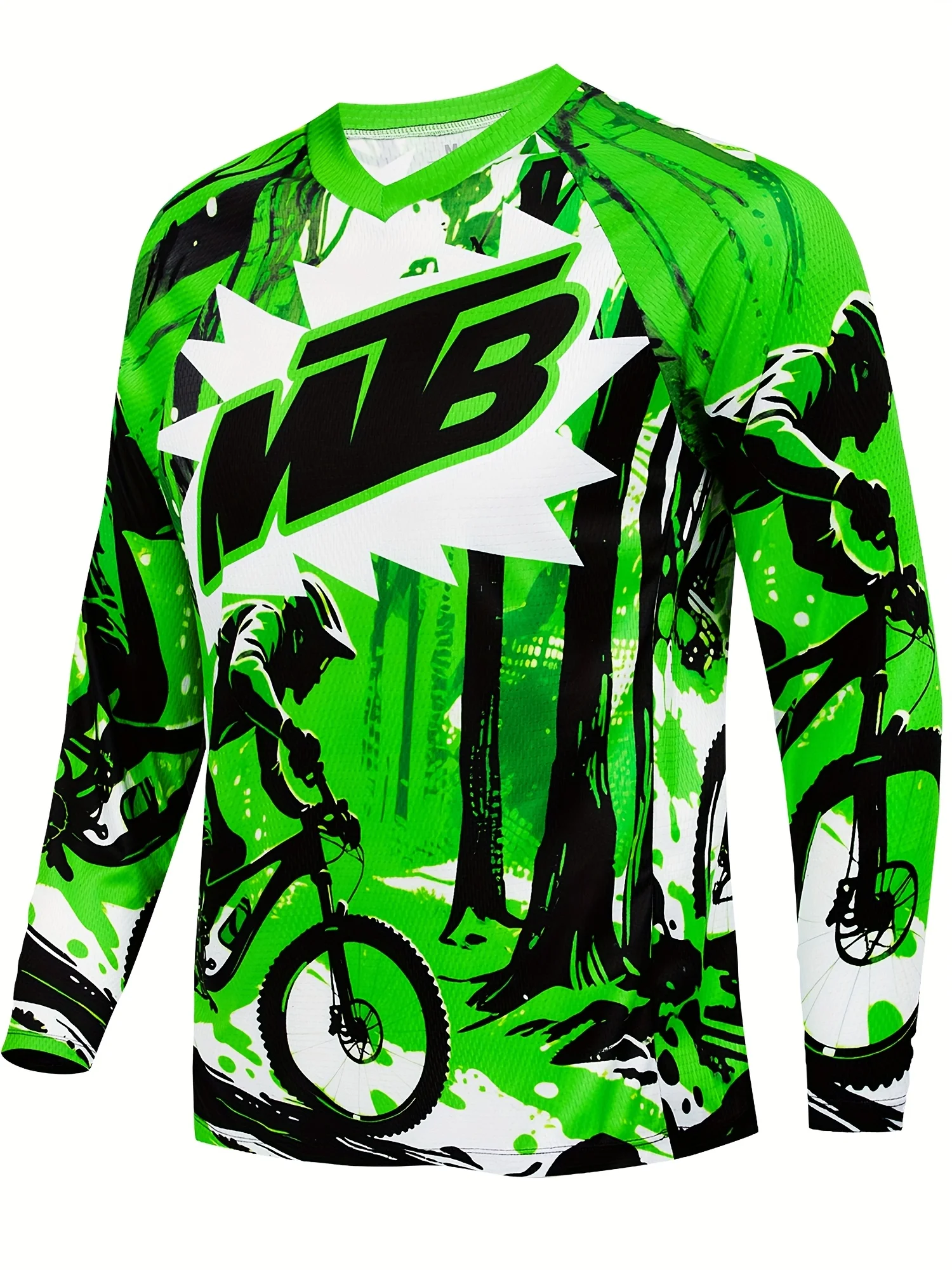 สินค้าใหม่ เสื้อเจอร์ซีย์แขนยา - Mountain Biking New Jersey บทวิจารณ์และราคา