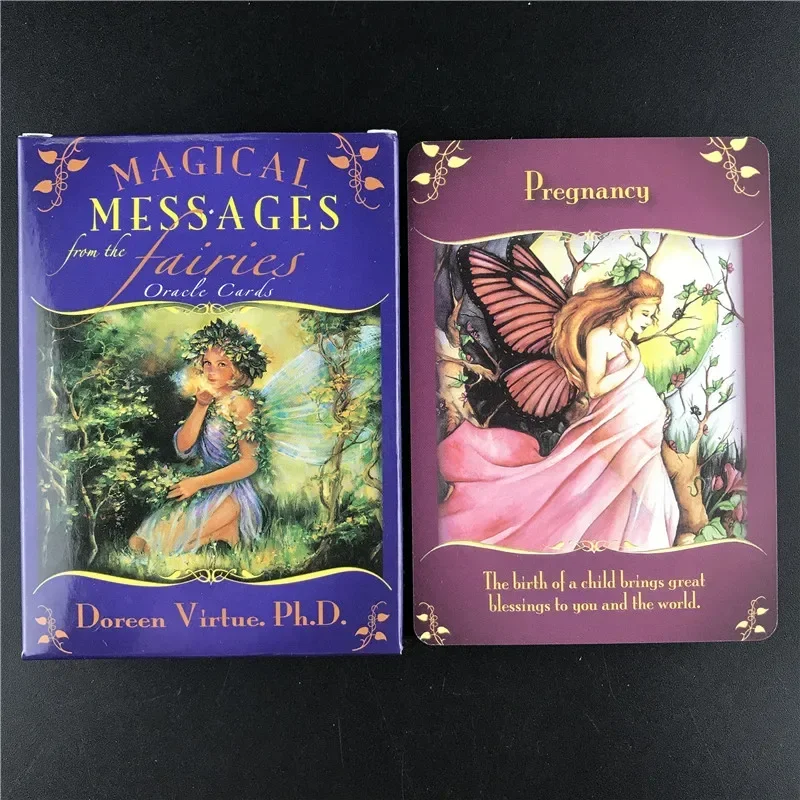 Magical Messages From The Fairies Tarot Cards Mysterious Fate Divination Tarot Cards Deck Board Game For Kids Women