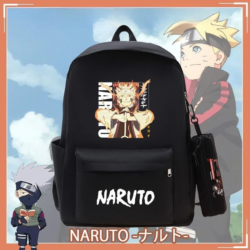 

Naruto Anime Backpack Large Capacity School Bag for Boys Teens High School Students