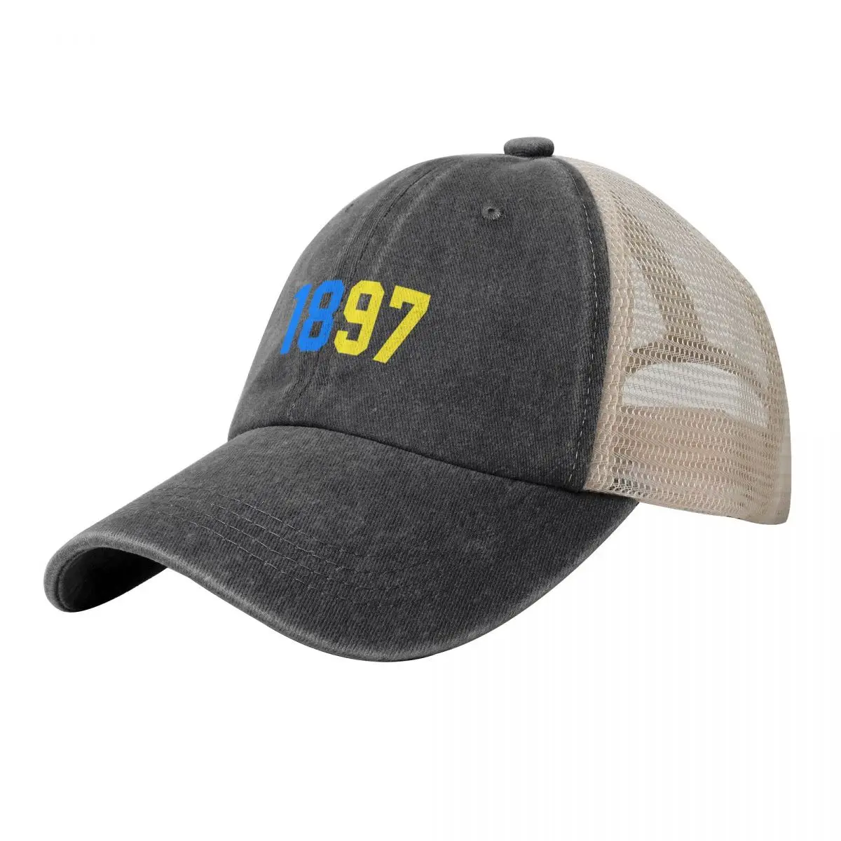 

1897 Union SG Blue Yellow Cowboy Mesh Baseball Cap derby hat Mountaineering black Luxury Woman Men's