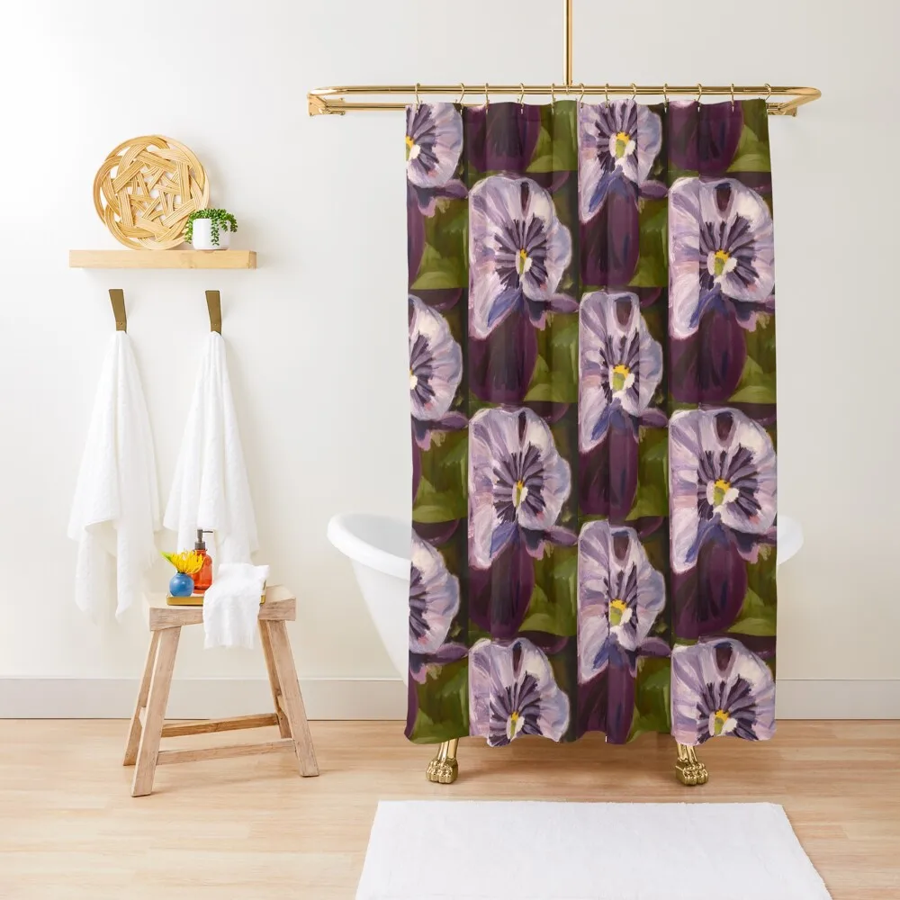 

Petunia Shower Curtain Washable Waterproof Fabric Shower Waterproof Bath And Anti-Mold Bathroom Accessories For Shower Curtain