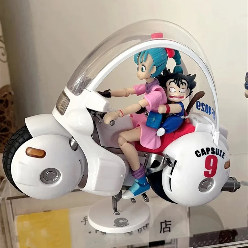 Dragon Ball Anime Figure Gk Son Goku Bulma Hoipoi Capsule No.9 Bike Statue Pvc Action Figurine Collectible Toy Model Gifts Hot