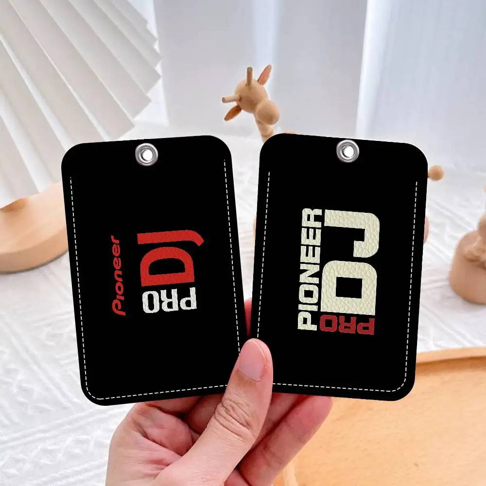 

Кожаный чехол-брелок для ID-карт Pioneer DJ Pro Music, прямоугольный, для пропусков и ключей