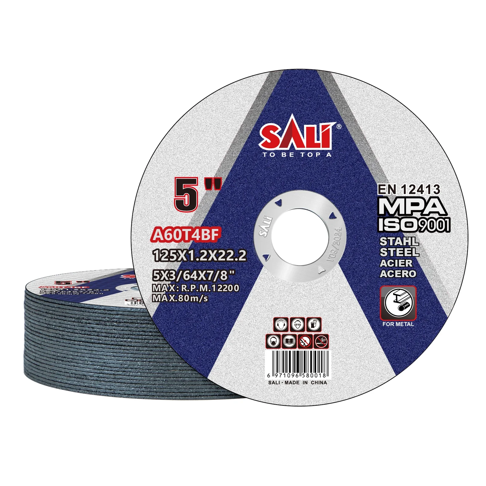 

For SALI 125*1.2*22.2mm Aggressive Cut off Wheels for 5\" Grinders High Hardness Abrasive Metal & Stainless Steel Cut off Wheels