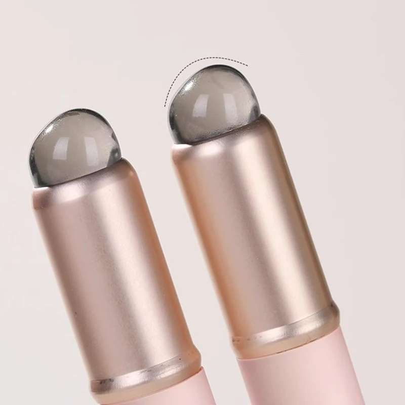 Pincel de silicona con cabeza redonda, brocha suave para labios, aplicación de lápiz labial, brocha para manchas, herramientas cosméticas para niñas y mujeres, brochas de maquillaje