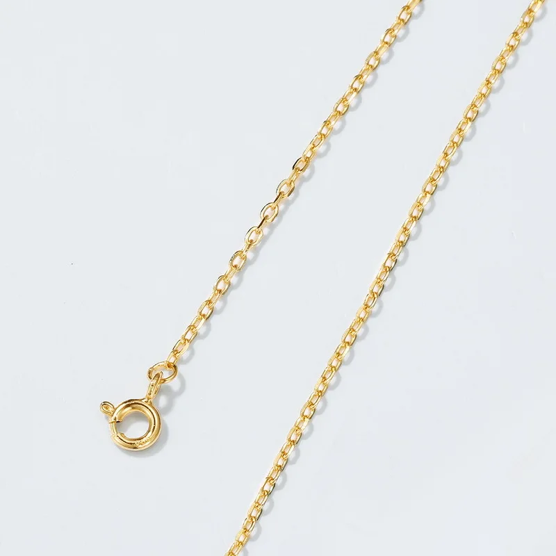 

Новое минималистское колье с универсальной цепочкой и регулируемой длиной. Ожерелье из 18-каратного золота PT950 с платиновым посеребренным 7-слойным золотом