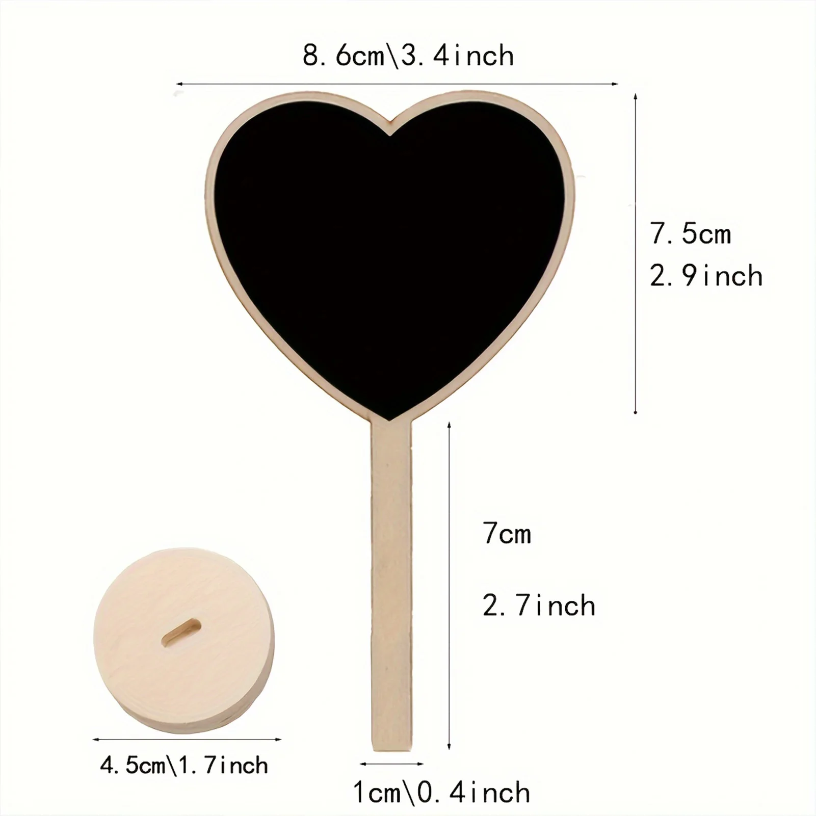 Heart Shaped Mini Chalkboard Detachable Design Wedding Table Number Decor Suitable for Kitchen Product Categories