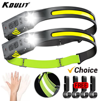 LED Headlamp USB Rechargeable 3-mode Lighting Headlight Flashlight Built in Battery Running Light Camping Torch Emergency Lamp