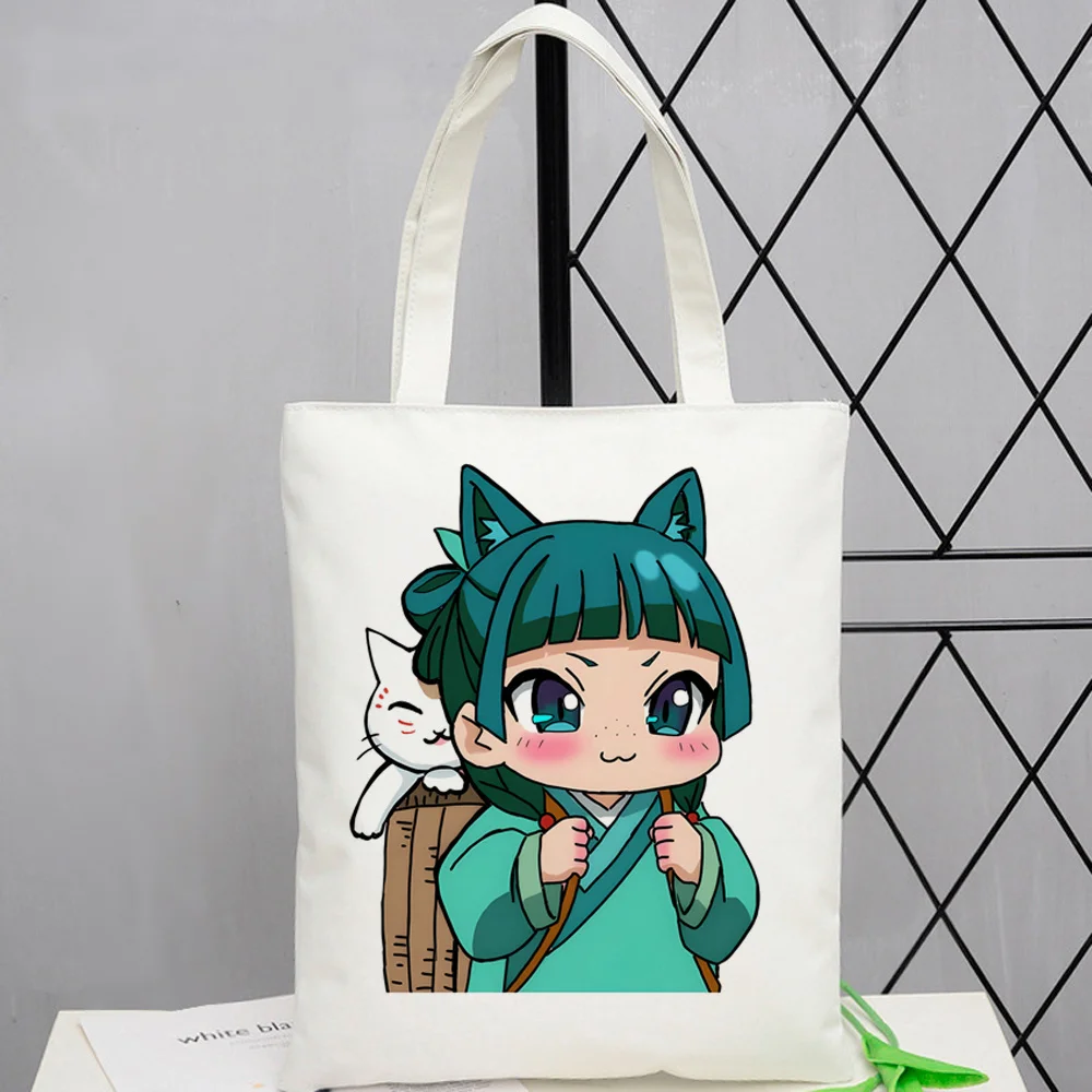 Apothecary Diaries Mao Mao Kusuriya No Hitorigoto tote bag bolsas de tela shoulder  einkaufstasche totebag canvas  woman
