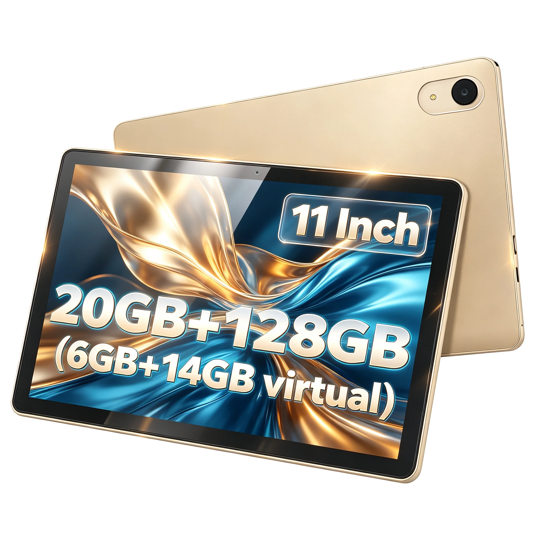 Android 15 Tablet 11 Inch 20GB RAM+128GB ROM Tablet PC A537 Google GMS Certified Widevine L1 Netflix HD Support 6000mAh Battery