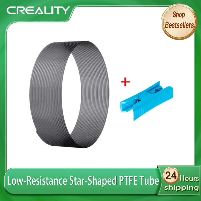 

Термостойкий трубный резак Creality Star-Shaped PTFE с низким сопротивлением и трубкой 4 м для 3D-принтеров FDM
