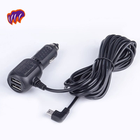 350cm Mini/Cable Dash Cam Charger Car Dash USB Power Cable Cord Vehicle Charging Adapter For Garmin GPS Mirror Cam Dash  Power