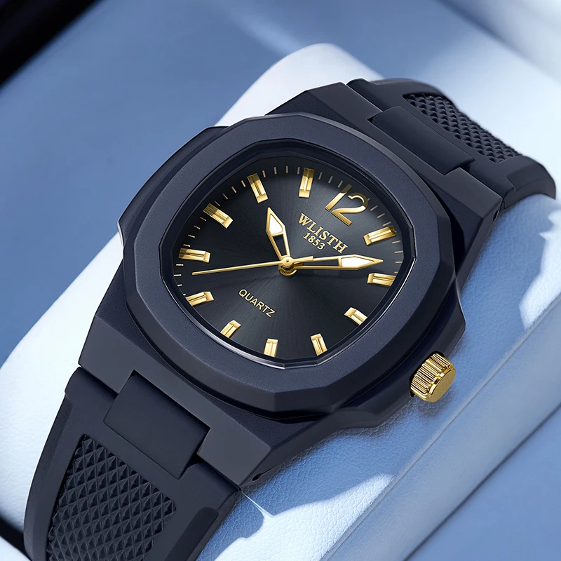 WLISTH Fashion Square outdoor sports student waterproof trend Cross-border trade Men's quartz watch